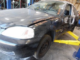 2000 Honda Civic DX Black Coupe 1.6L AT #A22476